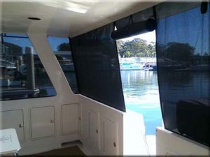 Boat marine mesh screens